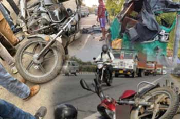 තැන තැන සිදු වූ අනතුරුවලින් සිව් දෙනෙකු මරුට