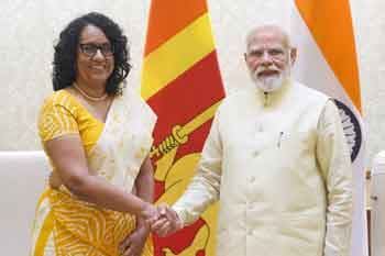 අගමැති හරිනි ඉන්දීය අගමැති මෝදි හමුවෙයි