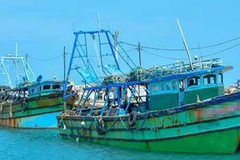 ඉන්දීය ධීවර යාත්රා 4ක් උතුරු මුහුදේ දී නාවික හමුදා භාරයට