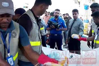 මත්ද්රව්ය බවට සැක උර තොගයක් සමග නාවික හමුදා භාරයට ගත් බහුදින යාත්රාව දික්ඕවිටට