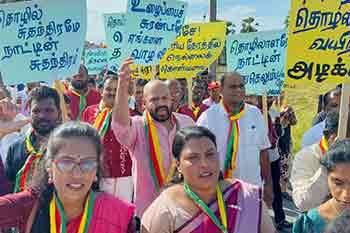 ඉලංගෙයි තමිල් අරසු පක්ෂය කම්කරු දිනය සමරයි