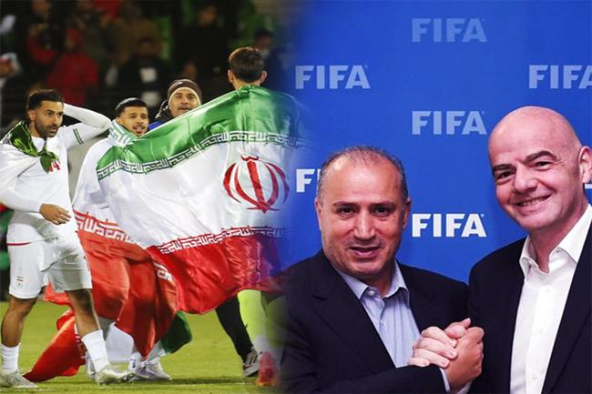 FIFA සභාපතිගෙන් ඉරාන කණ්ඩායමට සුබපැතුම්