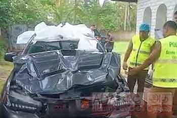 තැන් තුනකදී අණ නොතැකූ මෝටර් රථයට පොලීසියෙන් වෙඩි