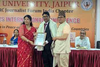 මාධ්‍යවේදී රාහුල් සමන්ත හෙට්ටිආරච්චිට ඉන්දියාවේදී සම්මානයක්