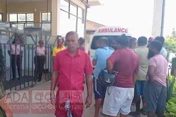 අම්බලන්ගොඩ නගර සභා පරිශ්‍රය ආසන්නයේ දී වෙඩි වැදීමෙන් තුවාල ලැබූ ව්‍යාපාරිකයා රෝහලට