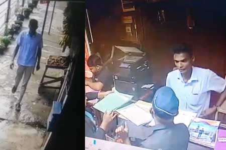 දික්ඔය අඹුසැමි යුවළ ඝාතනයේ සැකකරුගේ CCTV දර්ශන එළියට