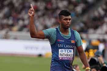 ඩයමන්ඩ් ලීග් තරගාවලියේ පිරිමි හෙල්ල විසිකිරීමේ ඉසව්වේ දෙවන ස්ථානය රුමේෂ් තරංගට