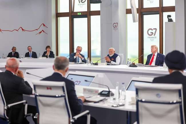 සාමාජිකයෙකු නොවුණත් G7 ප්‍රබලයින් ඉදිරියේ ඉන්දියාවට විශේෂ තැනක්