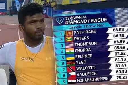 ඩයමන්ඩ් ලීග් දෝහා අදියරේ ජයත් රුමේෂ්ට