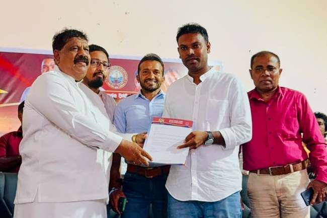 පොහොට්ටුවේ ගාල්ල දිස්ත්‍රික් ධීවර කැඳවුම්කරු ලෙස ධනේෂ් භානුක පත් කෙරේ