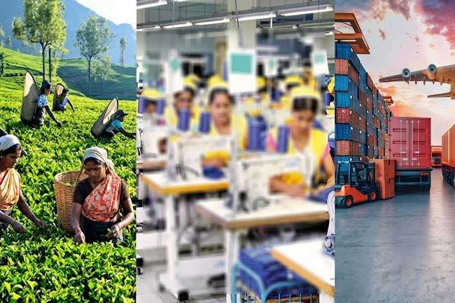 වසරේ මුල් මාස 6 තුළ ඇඟලුම් සහ තේ අපනයන ආදායම පහළට