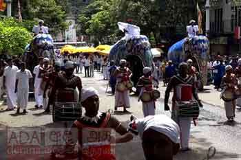 මහනුවර ඇසළ පෙරහැරේ කප් සිටුවීමේ මංගල්‍යය...
