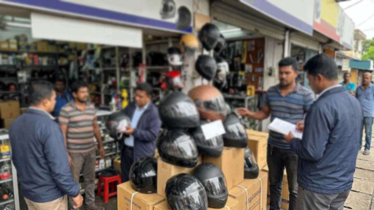 ප්‍රමිතියෙන් තොර හිස්වැසුම් අලෙවි කළ ආයතනයට ලක්ෂ 2ක දඩයක්
