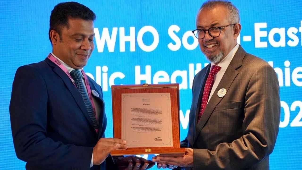 WHO වෙතින් ශ්‍රී ලංකාවට ඉහළම නිල ඇගයීම් සහතිකයක්