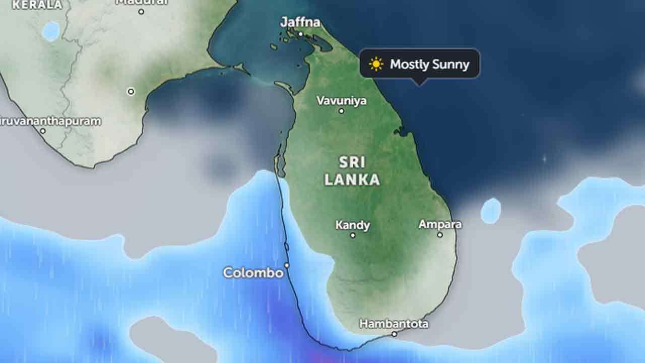 ප්‍රදේශ කිහිපයකට මි.මී 100  ඉක්මවූ තද වැසි 