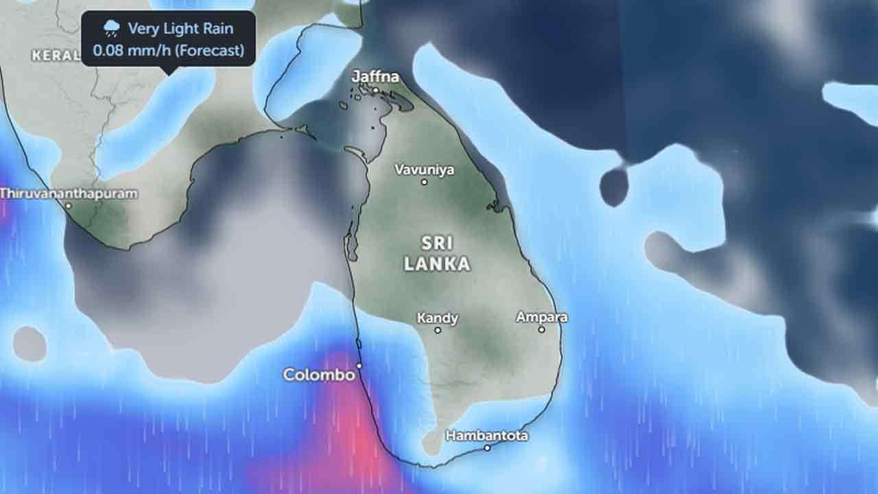 අදත් ප්‍රදේශ කිහිපයකට මී.මී 100ිට ඉක්මවූ තද වැසි