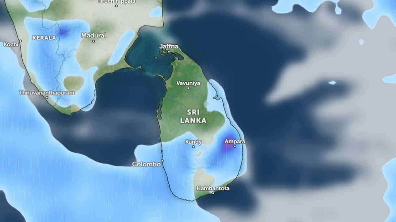 ඉදිරි දින කිහිපයේදී නිරිතදිග  ප්‍රදේශවලට වැසි වැඩිවෙයි