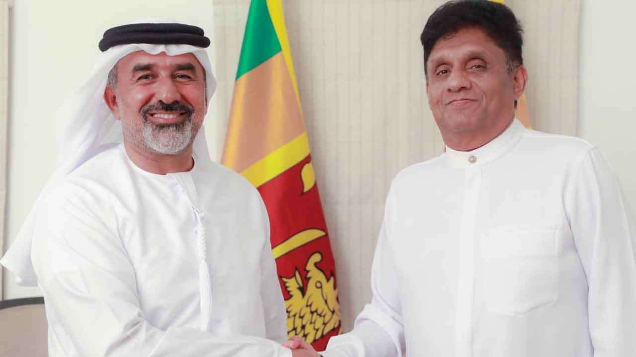 විපක්ෂ නායක සහ එක්සත් අරාබි එමීර් රාජ්‍යයේ තානාපති අතර හමුවක්