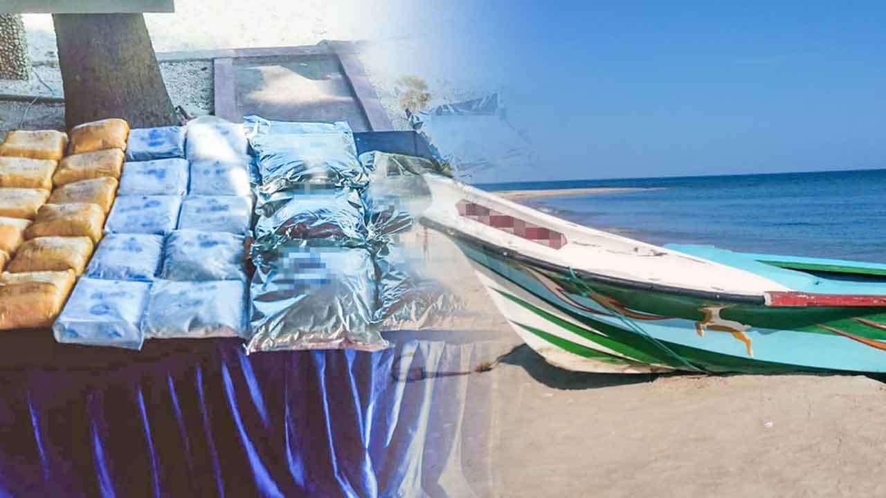 උතුරු වෙරළ තීරයේදී මත්ද්‍රව්‍ය තොගයක් සහිත යාත්‍රාවක් නාවික හමුදා භාරයට