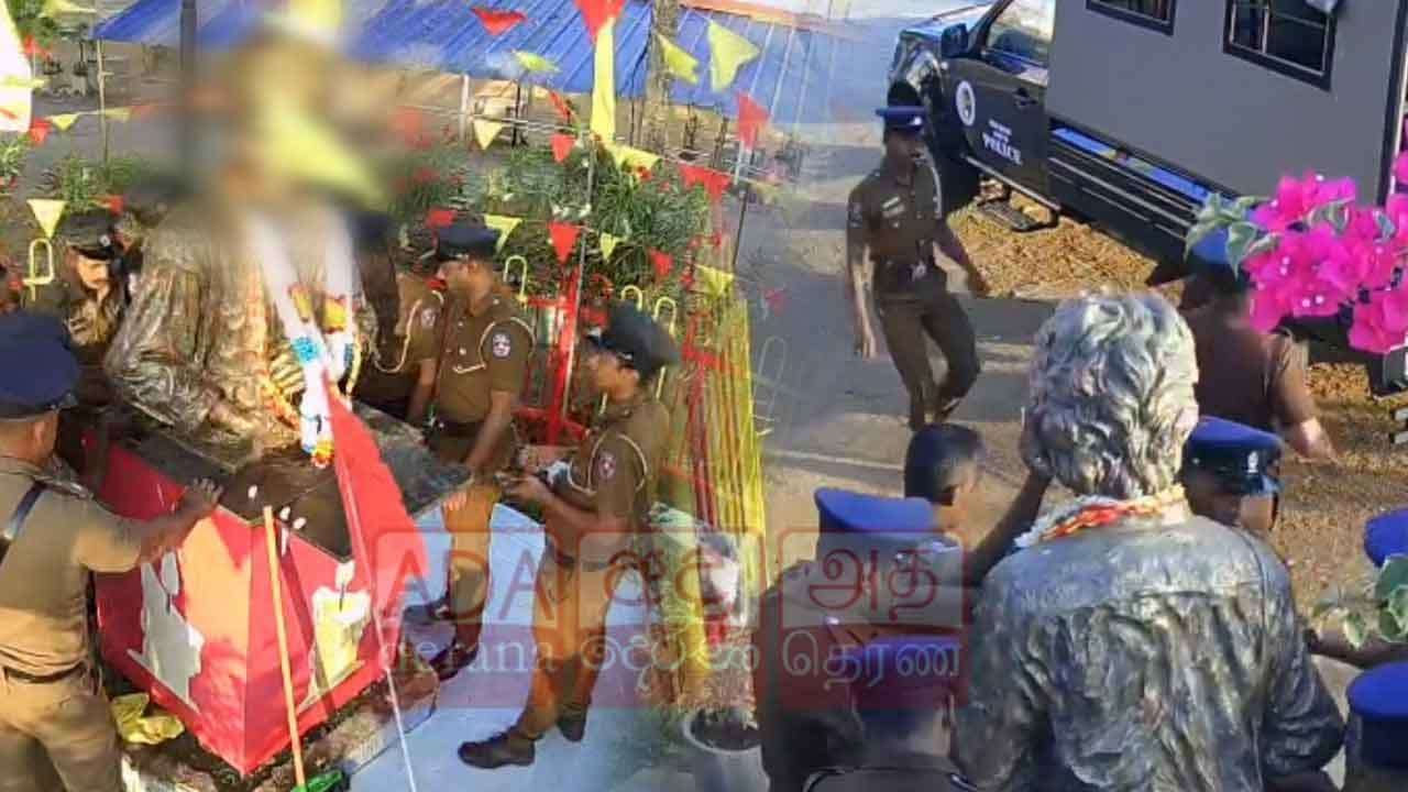 නල්ලූර්හි තිලීපන්ගේ පිළිරුව පොලිසියෙන් ගලවාගෙන යයි