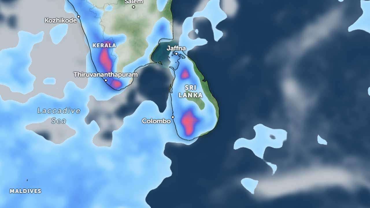 ප්‍රදේශ රැසකට අදත් ගිගුරුම් සහිත වැසි