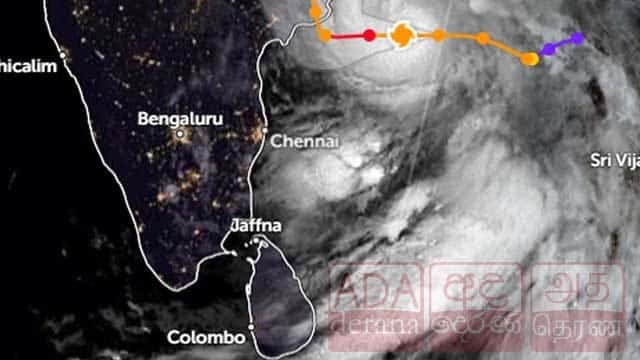 ඔර්නබ් ඉතා ප්‍රබල සුළි කුණාටුවක් වී කන්කසන්තුරේට කිලෝමීටර් 890ක් දුරින්