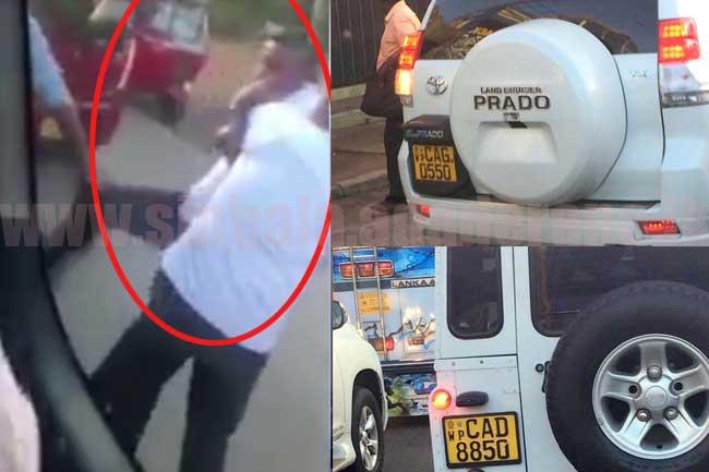 VIP රථයට ඉඩ නොදුන්නාට වෑන් රථ රියදුරෙකුට මහ මඟ දී පහරදීමක්-දර්ශන සහිතයි