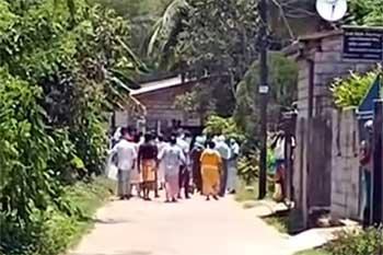 බේරුවල-පන්නිල ප්‍රදේශයේ ජනතාවගේ විරෝධය