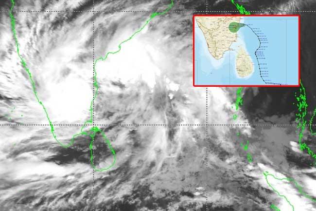 ෆෙන්ගල් සුළිකුණාටුව ගැන කාලගුණයෙන් අනතුරුඅඟවයි