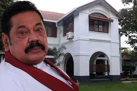හිටපු ජනපති මහින්දගේ විජේරාම නිවසේ ජල කප්පාදුවක්