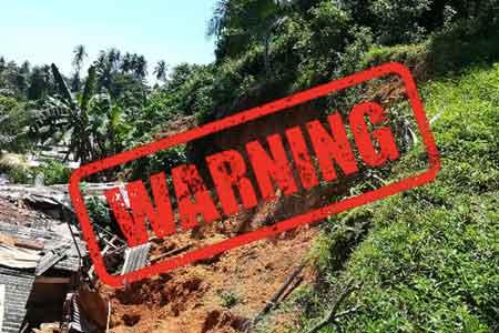 ප්‍රදේශ කිහිපයකට නායයෑම් අනතුරු ඇඟවීම් නිකුත් කෙරේ