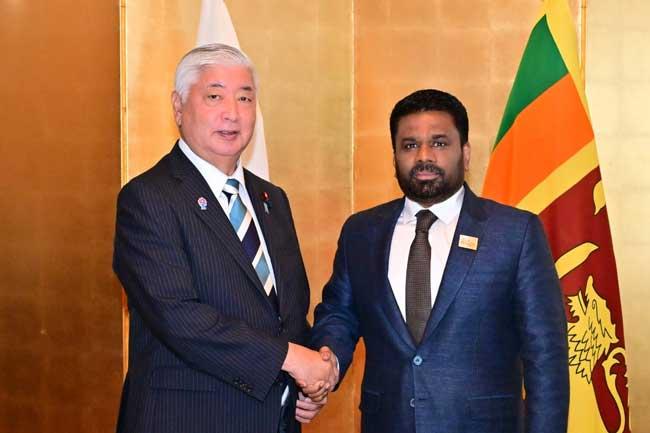 ජනපති සහ ජපාන ආරක්ෂක අමාත්‍යවරයා අතර සාකච්ඡාවක්
