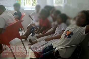 ශ්‍රමදානයක් අතරතුර රෝගී වූ දරුවන් 40ක් රෝහලට