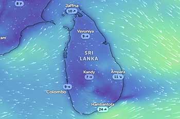 ප්‍රදේශ කිහිපයකට මි.මී.100 ඉක්මවූ තද වැසි