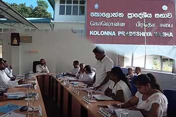 NPP බලය හිමි කොලොන්න ප්‍රාදේශීය සභාවේ මංගල අයවැය පළමුවර කියවීම පරදියි
