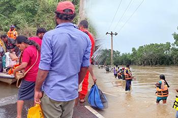 මන්නාරමේ පුද්ගලයන් 157ක් නාවික හමුදාවෙන් බේරා ගැනේ