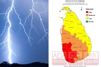 ප්‍රබල අකුණු පිළිබඳ අවවාදාත්මක නිවේදනයක්
