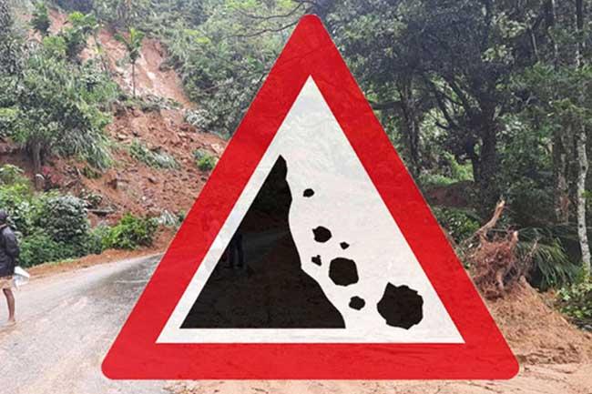 මහනුවර ප්‍රදේශ කිහිපයකට තවදුරටත් නායයෑම් රතු නිවේදන