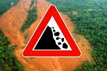 දිස්ත්‍රික්ක දෙකකට තවදුරටත් නායයෑමේ රතු නිවේදන