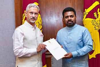 ජයිශංකර් ජනපති අනුර හමුවෙයි