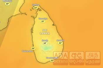 අද සිට වැස්ස අඩුයි