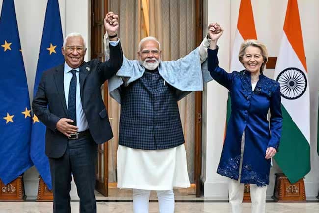 ඉන්දියාව සහ යුරෝපා සංගමය ලොව විශාලතම නිදහස් වෙළෙඳ ගිවිසුමකට එළඹෙයි