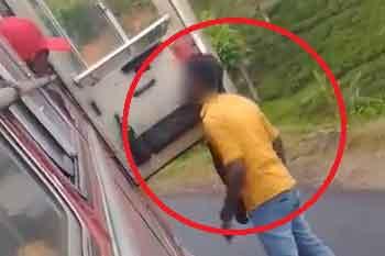 ලංගම බස් රථ රියදුරාට පෞද්ගලික බස් රථ රියදුරු සහ කොන්දොස්තරවරයා පහරදෙයි