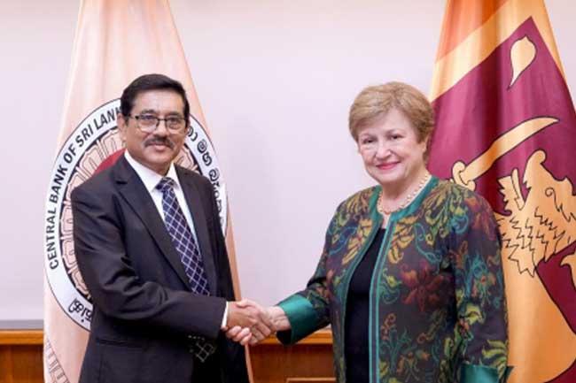 IMF ප්‍රධානියා සහ මහ බැංකු අධිපති අතර හමුවක්