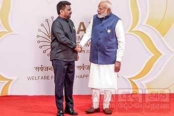 ජනපති අනුර සහ ඉන්දීය අගමැති අතර විශේෂ හමුවක් - භෝජන සංග්‍රහයකටත් එක්වෙයි