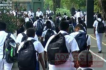 පාසල් පැවැත්වීම ගැන රජයේ ස්ථාවරය
