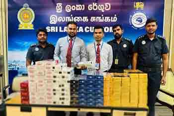 ලක්ෂ 36කට අධික විදෙස් දුම්වැටි සමග චීන ජාතිකයින් දෙදෙනෙකු අත්අඩංගුවට
