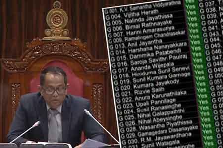 හදිසි තත්ත්වය දීර්ඝ කිරීම වැඩි ඡන්දයෙන් සම්මතයි