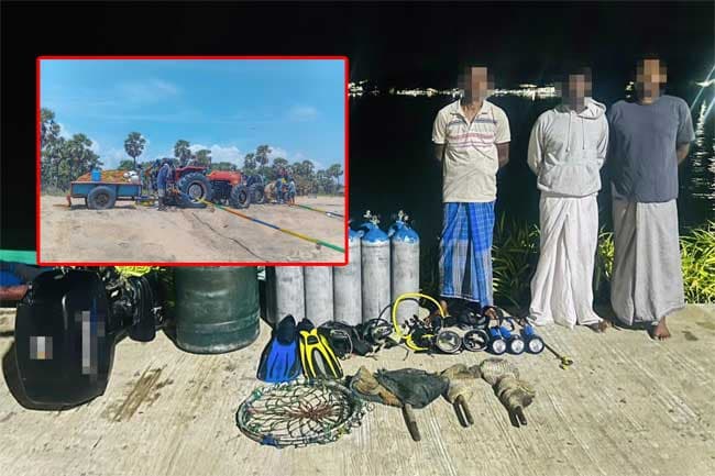 නීතිවිරෝධී ධීවර කටයුතු කළ 41ක් නීතියේ රැහැනට