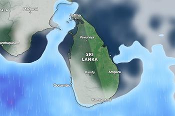 අද පස්වරුවේ මි.මී. 50ට වැඩි තද වැසි
